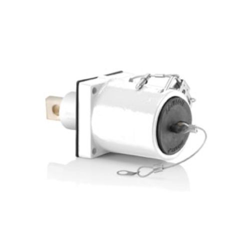 Leviton 49 S Sgl Pole Male Recept,1H BuSBar,313-777MCM,45D,1135A-WT