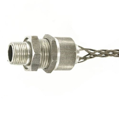 Leviton 3/4"Straight,Male,Alu,DX Cord Sealing Strain Relief.50-.625"