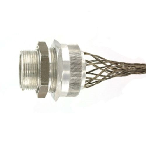 Leviton 1-1/4"Straight,Male,Alu,DX Cord Seal StrainRelief1.125-1.25"