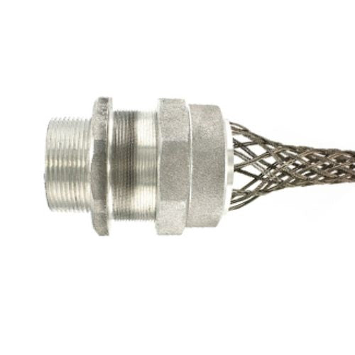 Leviton 2.5"Straight,Male,Alu,DX Cord Seal StrainRelief 1.937-2.062"