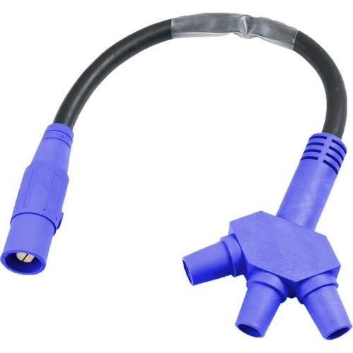 Marinco Power Products CLS Assembled Adapters Soft 3Fer (M-F-F-F)-BL