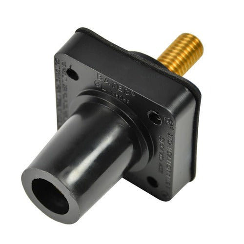 Marinco Power Products CL Ser Panel Mounts(400A/600V)1.125"THD Stud Fem-BK DrillOut