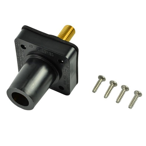 Marinco Power Products CL Series Panel Mounts (400A/600V)1.125" Thrd Stud Female-BK