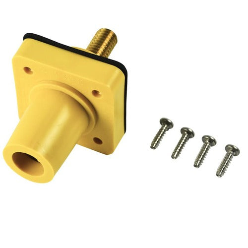 Marinco Power Products CL Serie PNL Mount(400A/600V)1.125"ThrdStud Fem-YL Drill Out