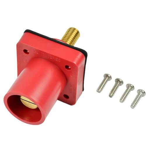 Marinco Power Products CL Ser Panel Mount Inlet (400A/600V) 1.125"THD Stud Male-RD