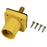 Marinco Power Products CL Ser Panel Mount Inlet (400A/600V) 1.125"THD Stud Male-YL
