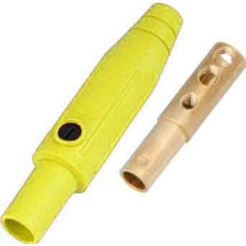 Marinco Power Products CLM Series Inline Single Pin Conn(150A/600V)#8-#2AWG Fem-YL