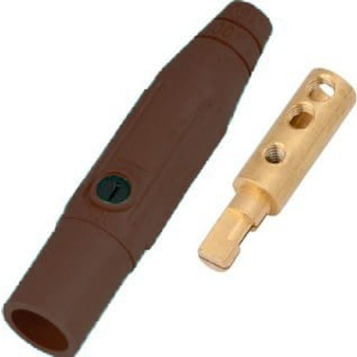 Marinco Power Products CLM Series Inline Single Pin Conn(150A/600V)#8-#2AWG Male-BN