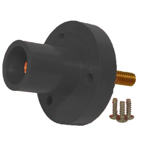 Marinco Power Products CLM Series Panel Mounts (150A/600V)3/4"-8 Thrd Stud; Male-BK