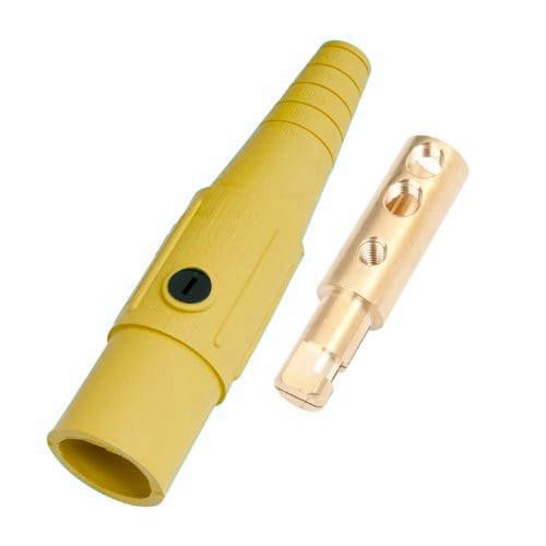 Marinco Power Products CLS Series Inline Single Pin Conn(400A/600V)#6-#2AWG Male-YL