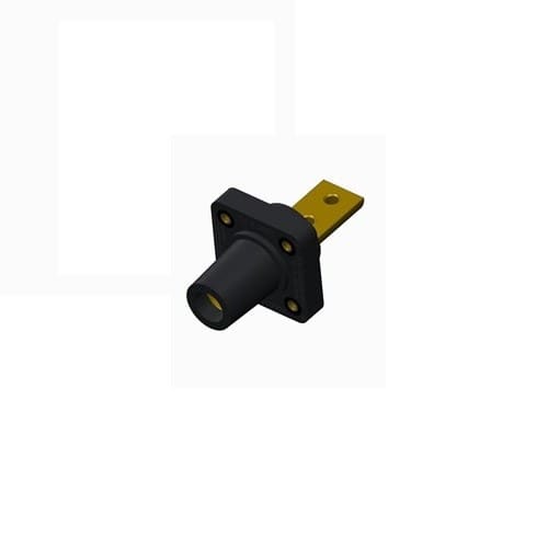 Marinco Power Products CLS Series Panel Mount (400A /600V) Busbar 2 Hole Female-BK