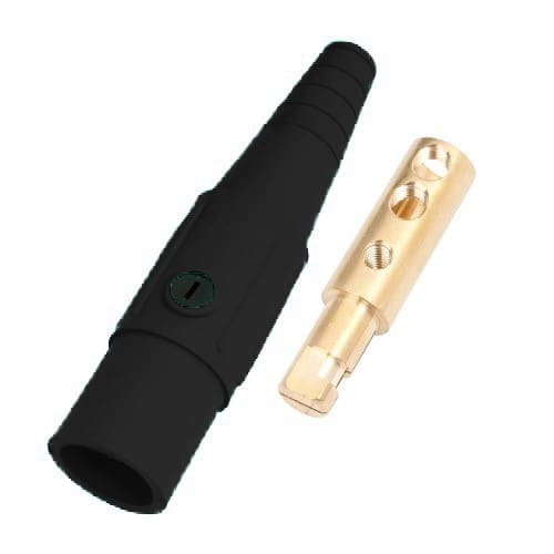 Marinco Power Products CLS Ser Inline Single Pin Conn(400A/600V)2/0-4/0AWG Male-BK