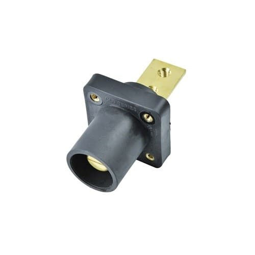 Marinco Power Products CLS Series Panel Mount (400A / 600V)  Busbar 2 Hole Male-BK