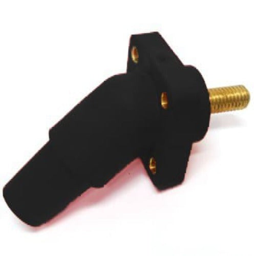 Marinco Power Products CLS 45 Deg Recep Pnl Mount(400A/600V)1-1/8"Thrd Stud;Fem-BK