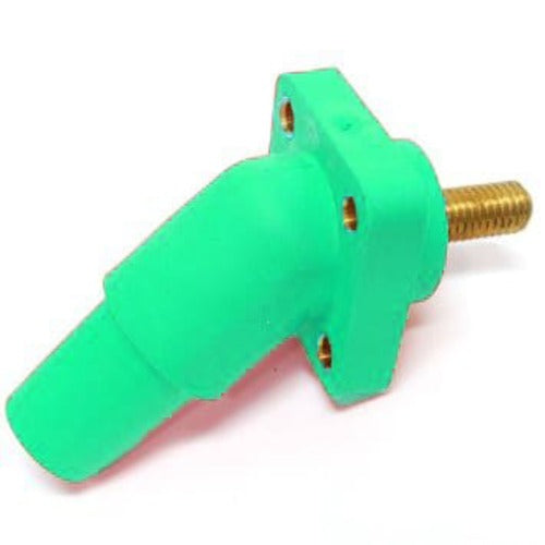 Marinco Power Products CLS 45 Deg Recep Pnl Mount(400A/600V)1-1/8"Thrd Stud;Fem-GN