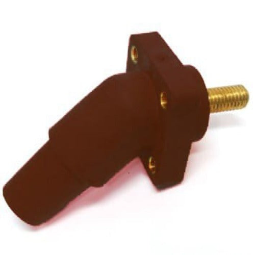 Marinco Power Products CLS 45 Deg Recep Pnl Mount(400A/600V)1-1/8"Thrd Stud;Fem-BN