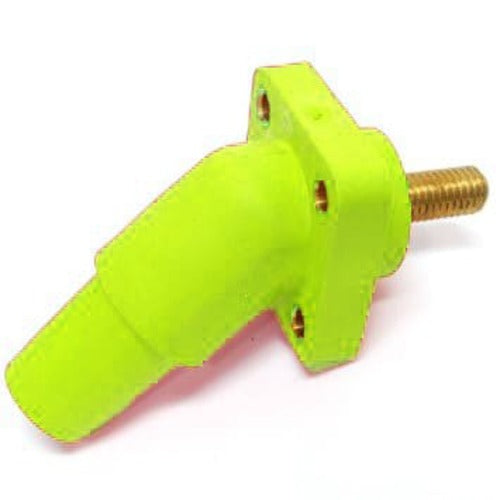 Marinco Power Products CLS 45 Deg Recep Pnl Mount(400A/600V)1-1/8"Thrd Stud;Fem-YL