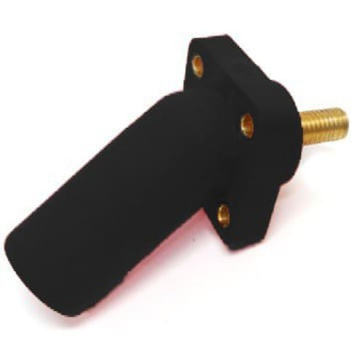 Marinco Power Products CLS 45 Deg Inlet Pnl Mount(400A/600V)1-1/8"Thrd Stud;Male-BK