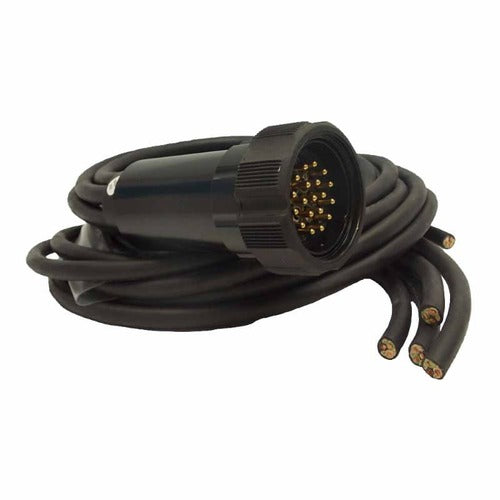 Power Assemblies Molded 19 PIn Break-Out, 125VAC, 6', (6)20A L5-20C-All Black