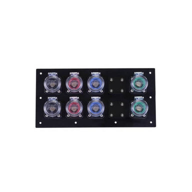 Power Assemblies Plastic 800 Amp Male Double Set Screw 8 Position CAM Lock Panel