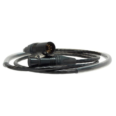 DMX, 5 Pin XLR Neutrik Connector, Entertainment Cable – Black