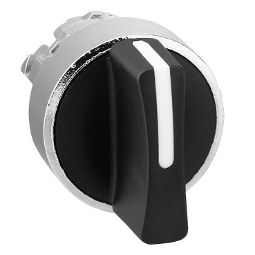 Schneider Electric  Square D Harmony 22mm Selector Switch Operating Head Push Button - Black