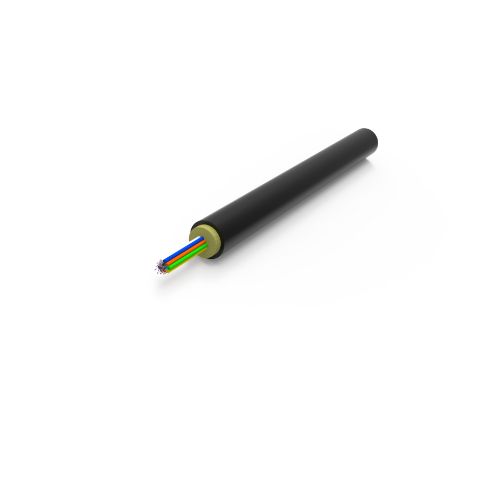DMSI Indoor/Outdoor Non-Armored Fiber Optic Cable, 50um OM3,Black T012GKN