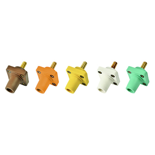 277/480V Female Threaded Post Panel Mount Connectors Portable Power Package