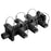 Hubbell Wiring Device-Kellems HBL7DBBK Series 16 Distribution Block ( 1 Male - 6 Females) - Black