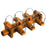 Hubbell Wiring Device-Kellems HBL7DBO Series 16 Distribution Block ( 1 Male - 6 Females) - Orange