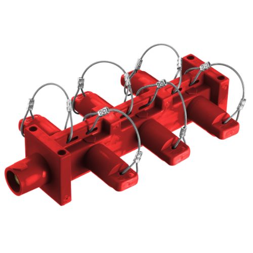 Hubbell Wiring Device-Kellems  Series 16 Distribution Block ( 1 Male - 6 Females)