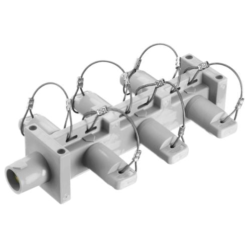 Hubbell Wiring Device-Kellems HBL7DBW Series 16 Distribution Block ( 1 Male - 6 Females) - White