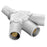 Hubbell Wiring Device-Kellems Series 16 3-Fer Tri-Taps Device, Female to Male/Male/Male - White Wire Connectors