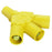 Hubbell Wiring Device-Kellems Series 16 3-Fer Tri-Taps Device, Female to Male/Male/Male - Yellow Wire Connectors