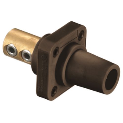 Hubbell Wiring Device-Kellems Series 16 Single Pole 400Amp DSS Receptacle, Female - Brown Wire Connectors