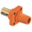Hubbell Wiring Device-Kellems Series 16 Single Pole 400Amp DSS Receptacle, Female - Orange Wire Connectors