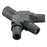Hubbell Wiring Device-Kellems Series 16 3-Fer Tri-Taps Device, Male to Female/Female/Female - Black Wire Connectors