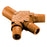 Hubbell Wiring Device-Kellems Series 16 3-Fer Tri-Taps Device, Male to Female/Female/Female - Orange Wire Connectors