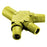 Hubbell Wiring Device-Kellems Series 16 3-Fer Tri-Taps Device, Male to Female/Female/Female - Yellow Wire Connectors