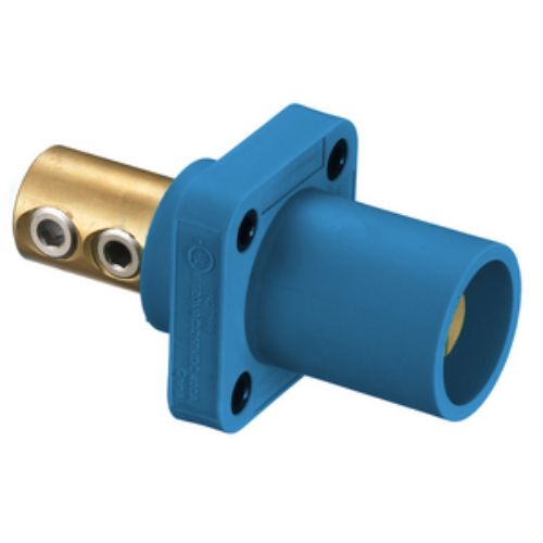 Hubbell Wiring Device-Kellems Series 16 Single Pole 400Amp DSS Receptacle, Male - Blue Wire Connectors