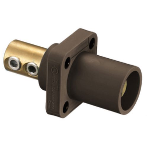 Hubbell Wiring Device-Kellems Series 16 Single Pole 400Amp DSS Receptacle, Male - Brown Wire Connectors