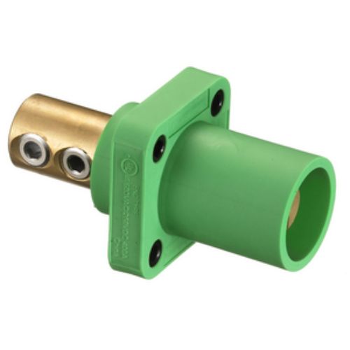 Hubbell Wiring Device-Kellems Series 16 Single Pole 400Amp DSS Receptacle, Male - Green Wire Connectors