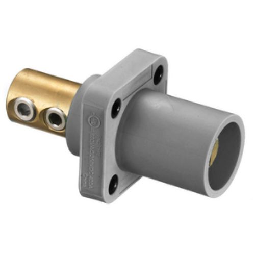 Hubbell Wiring Device-Kellems Series 16 Single Pole 400Amp DSS Receptacle, Male - Gray Wire Connectors