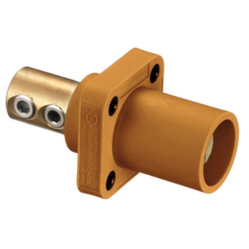 Hubbell Wiring Device-Kellems Series 16 Single Pole 400Amp DSS Receptacle, Male - Orange Wire Connectors