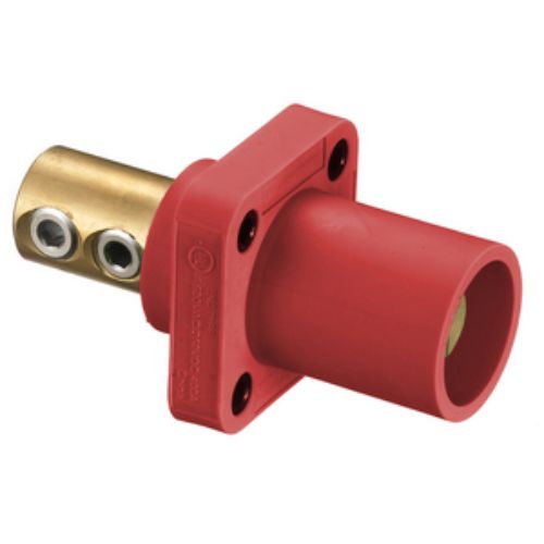 Hubbell Wiring Device-Kellems Series 16 Single Pole 400Amp DSS Receptacle, Male - Red Wire Connectors