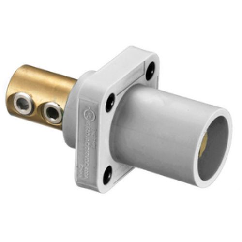 Hubbell Wiring Device-Kellems Series 16 Single Pole 400Amp DSS Receptacle, Male - White Wire Connectors