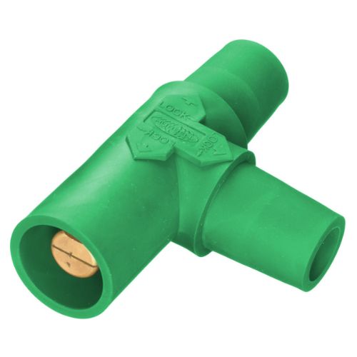 Hubbell Wiring Device-Kellems HBLTGN Series 16 Tapping Tee (Female-Female-Male) - Green
