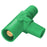 Hubbell Wiring Device-Kellems HBLTGN Series 16 Tapping Tee (Female-Female-Male) - Green