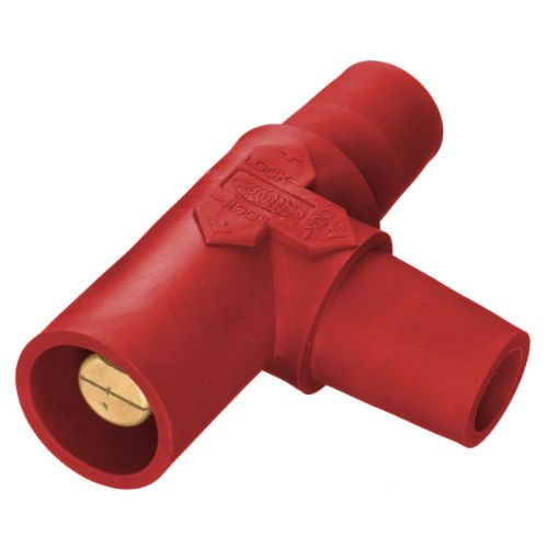 Hubbell Wiring Device-Kellems HBLTR Series 16 Tapping Tee (Female-Female-Male) - Red