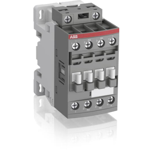 ABB AF Series IEC Contactor, Non-Reversing, 30A, 4 Pole, 110-250AC/DC Coil Voltage